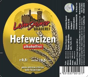 Weizen Alkoholfrei Frontetikett 500 ml