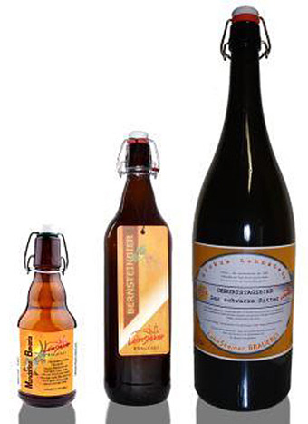 Craftbiere in verschiedenen Flaschen Craftbeer